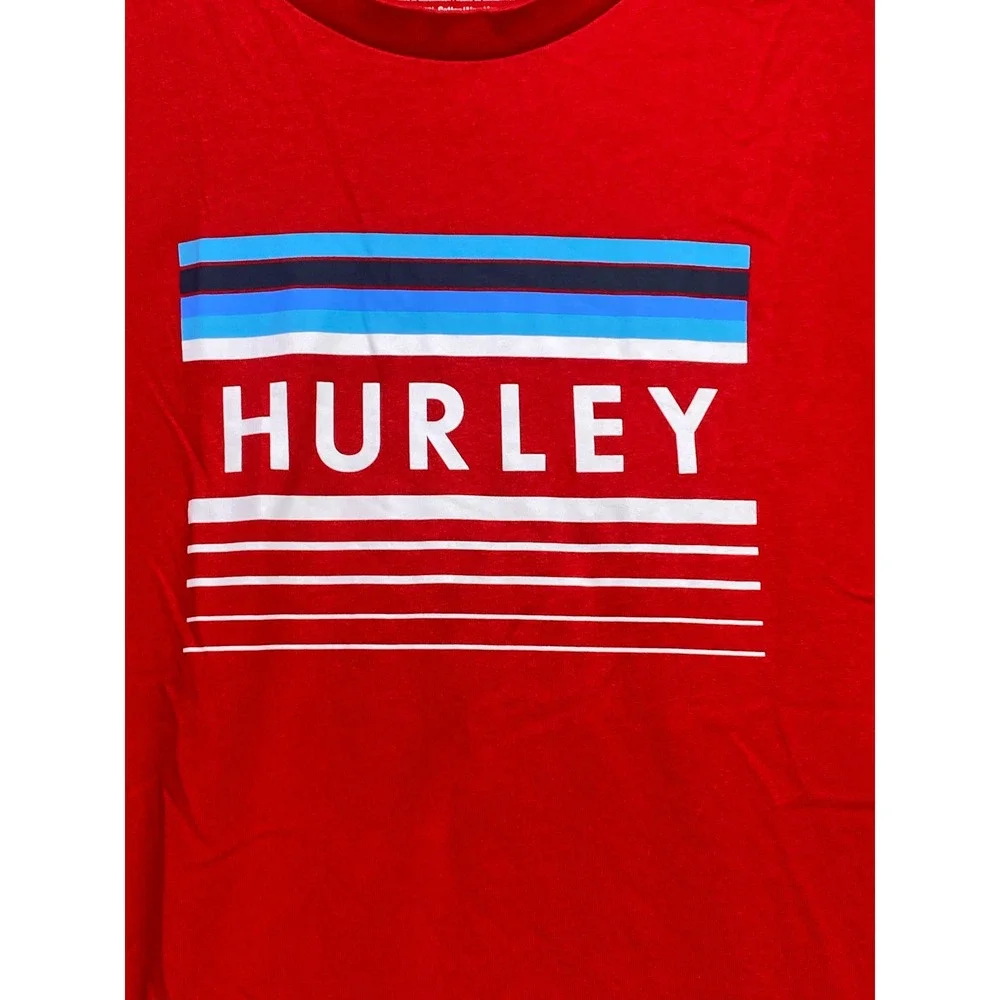 Hurley Shirt Mens Large Spell Out Surfing Beachy Coastal Athleisure Streetwear